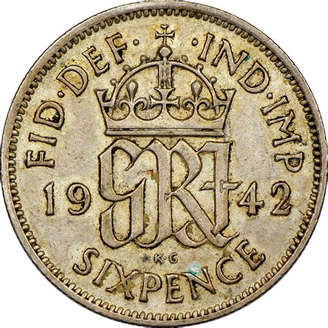 sexpiny|Sixpence (British coin) .